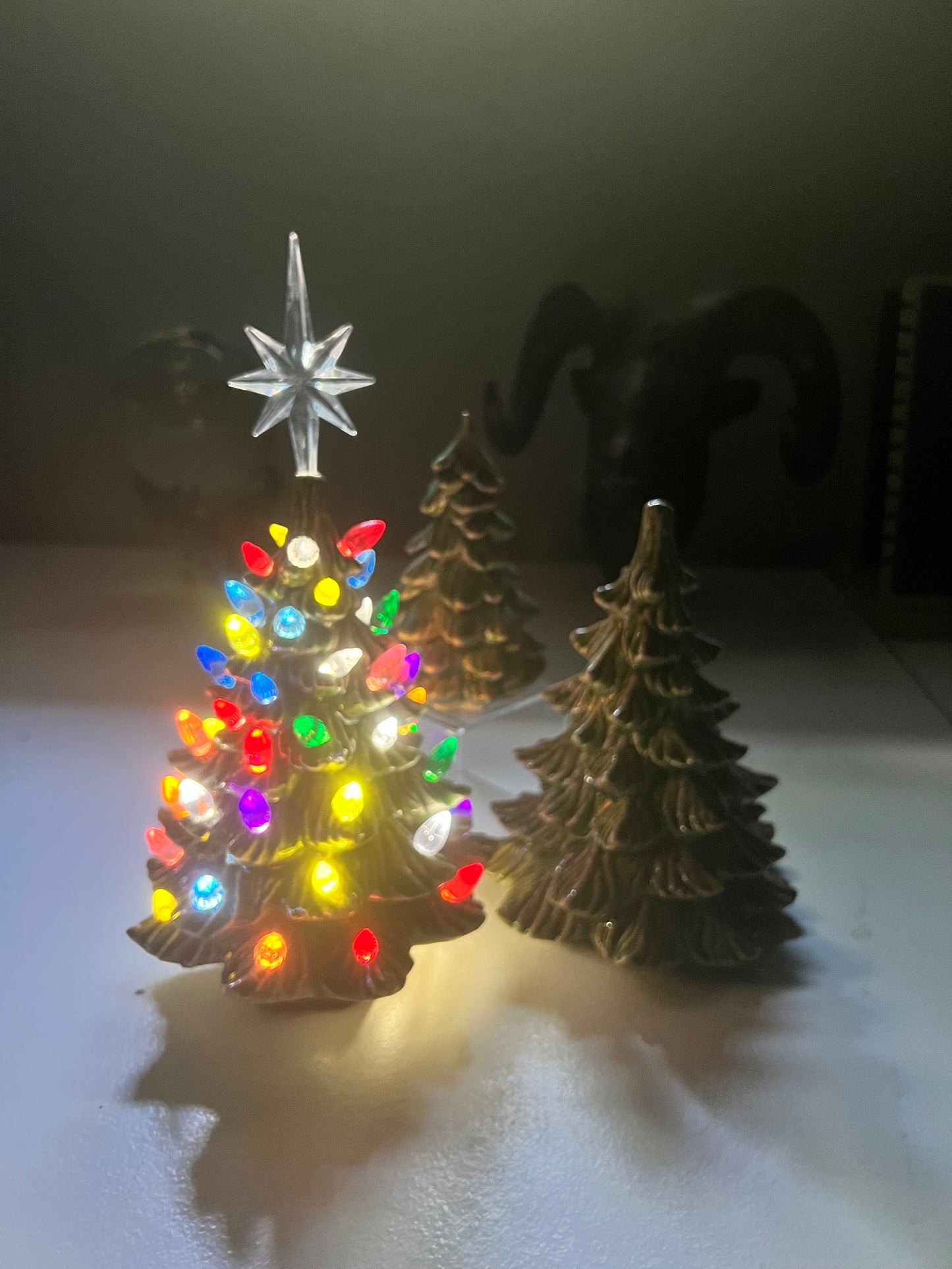Vintage Light up tree - Green