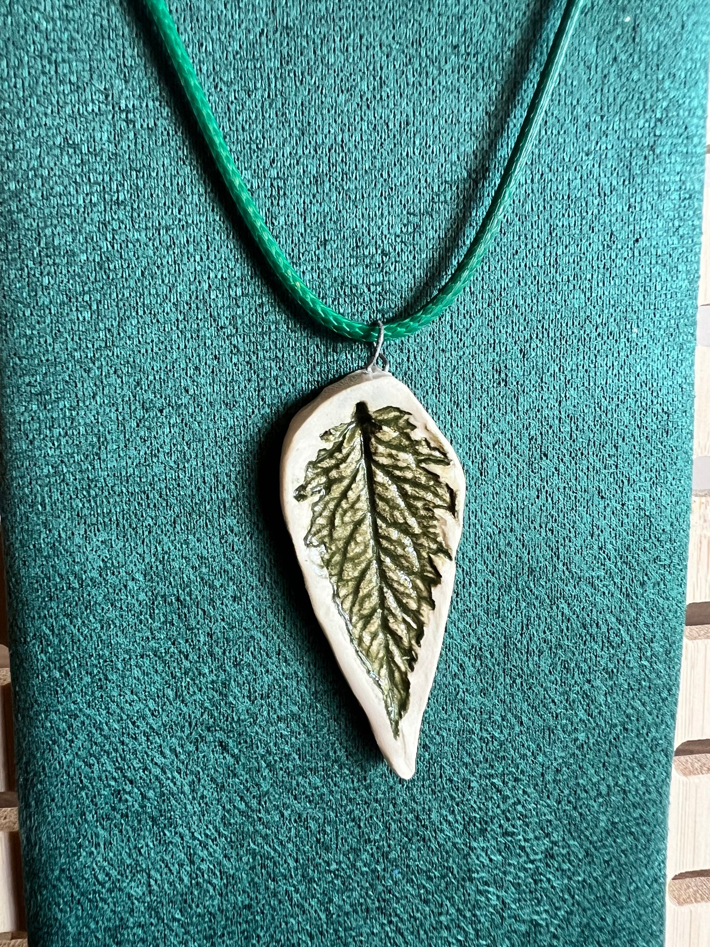 Tomato leaf necklace