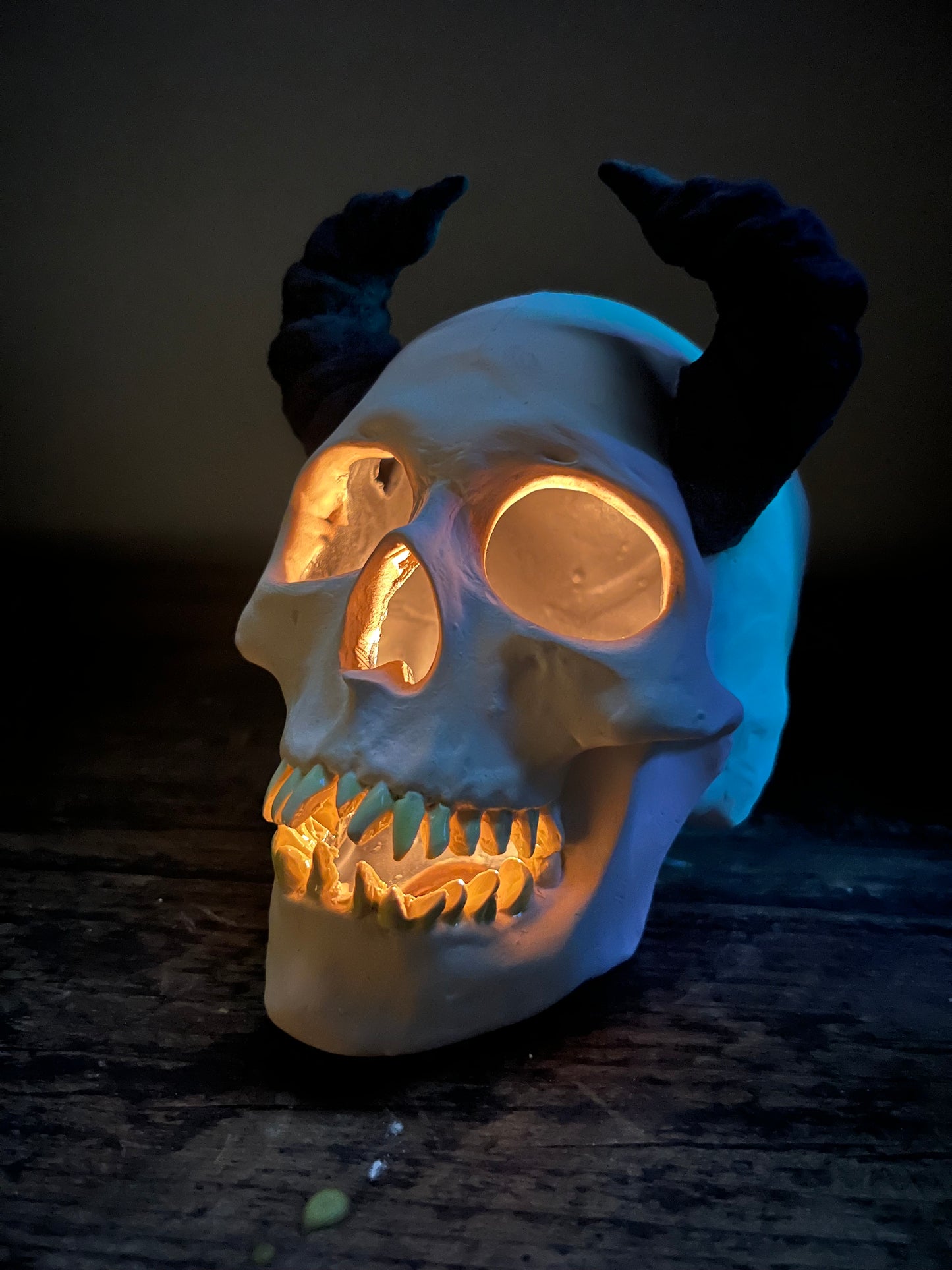 Ceramic Skull with horns