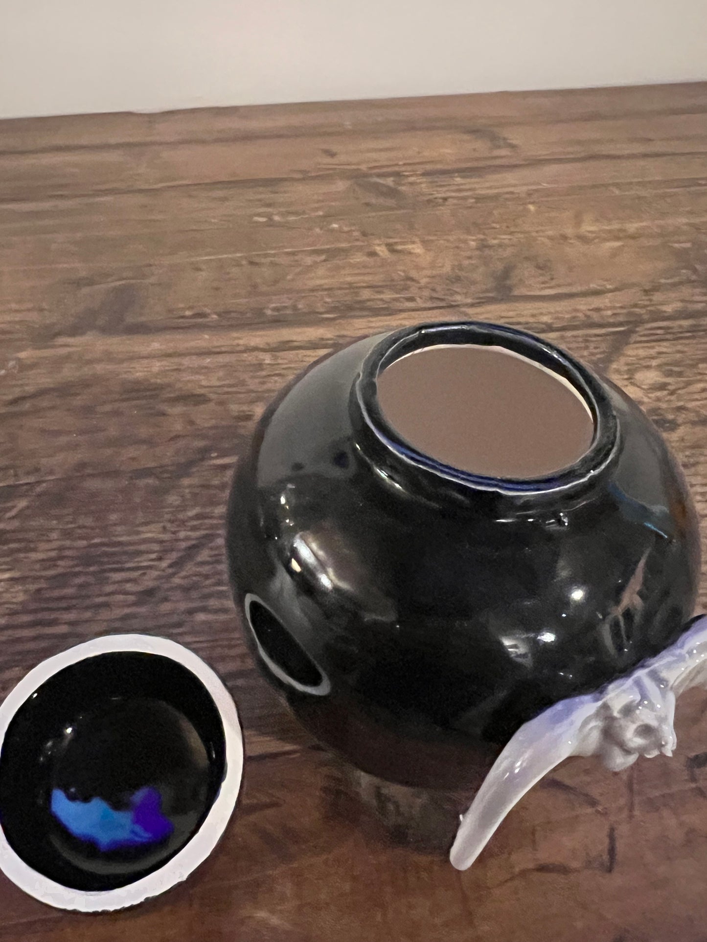 Halloween Bat Ginger Jar