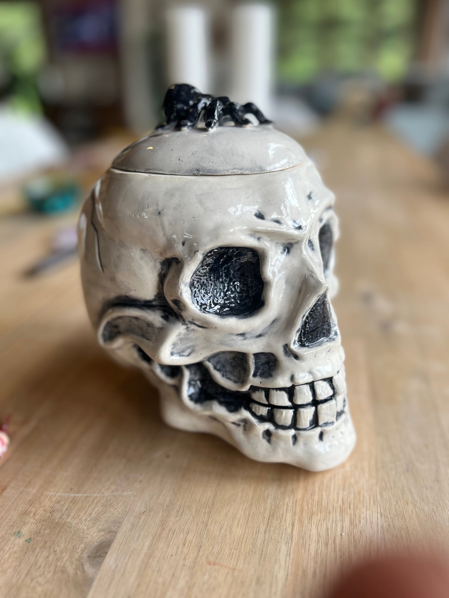 Skull Cookie Jar