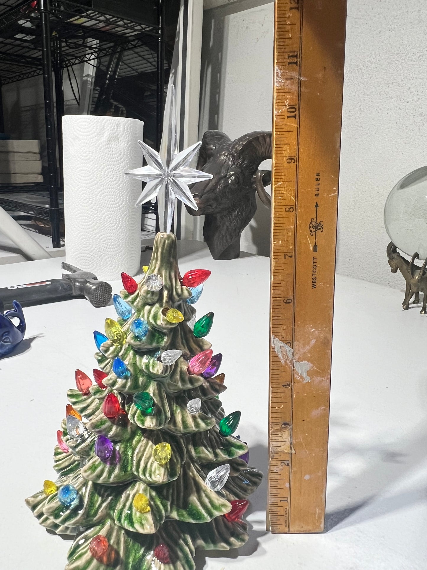 Vintage Light up tree - Green