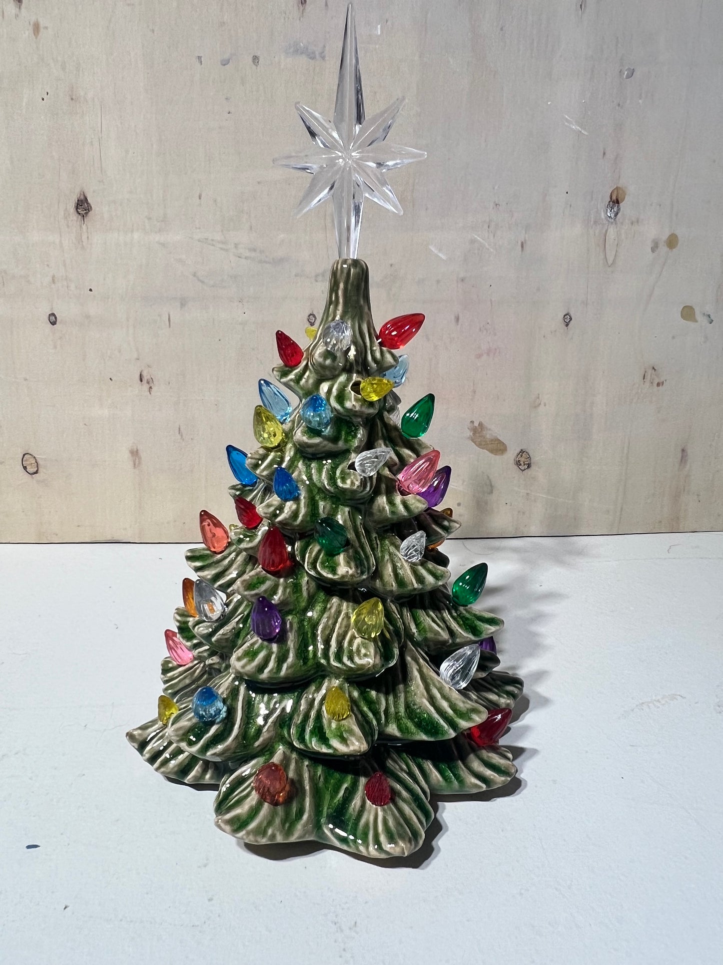 Vintage Light up tree - Green