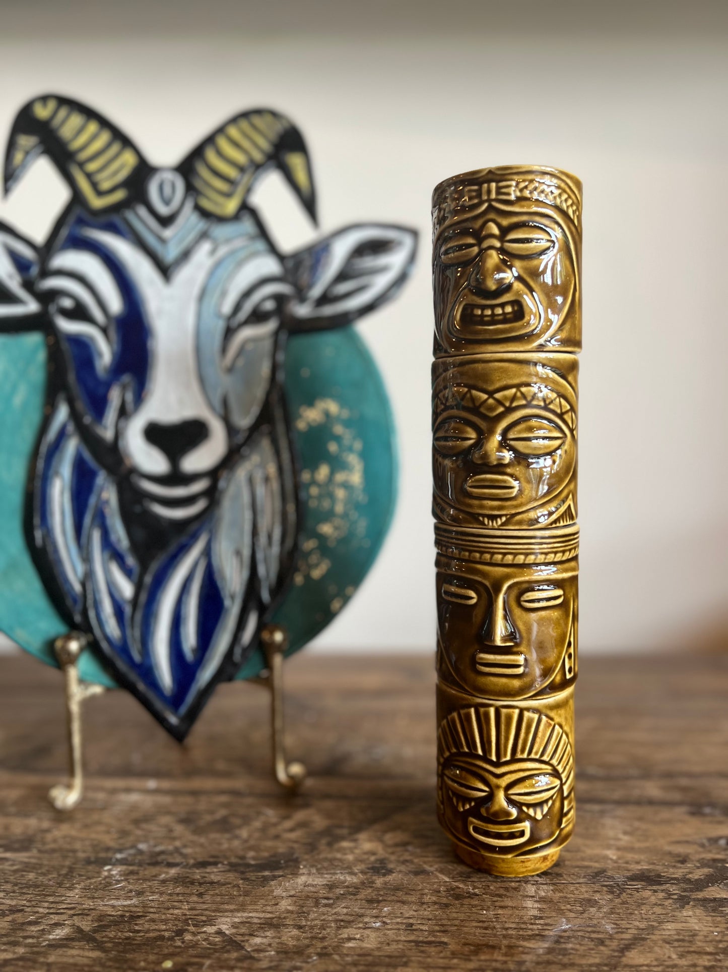 Stacking tiki cups 4 - vintage