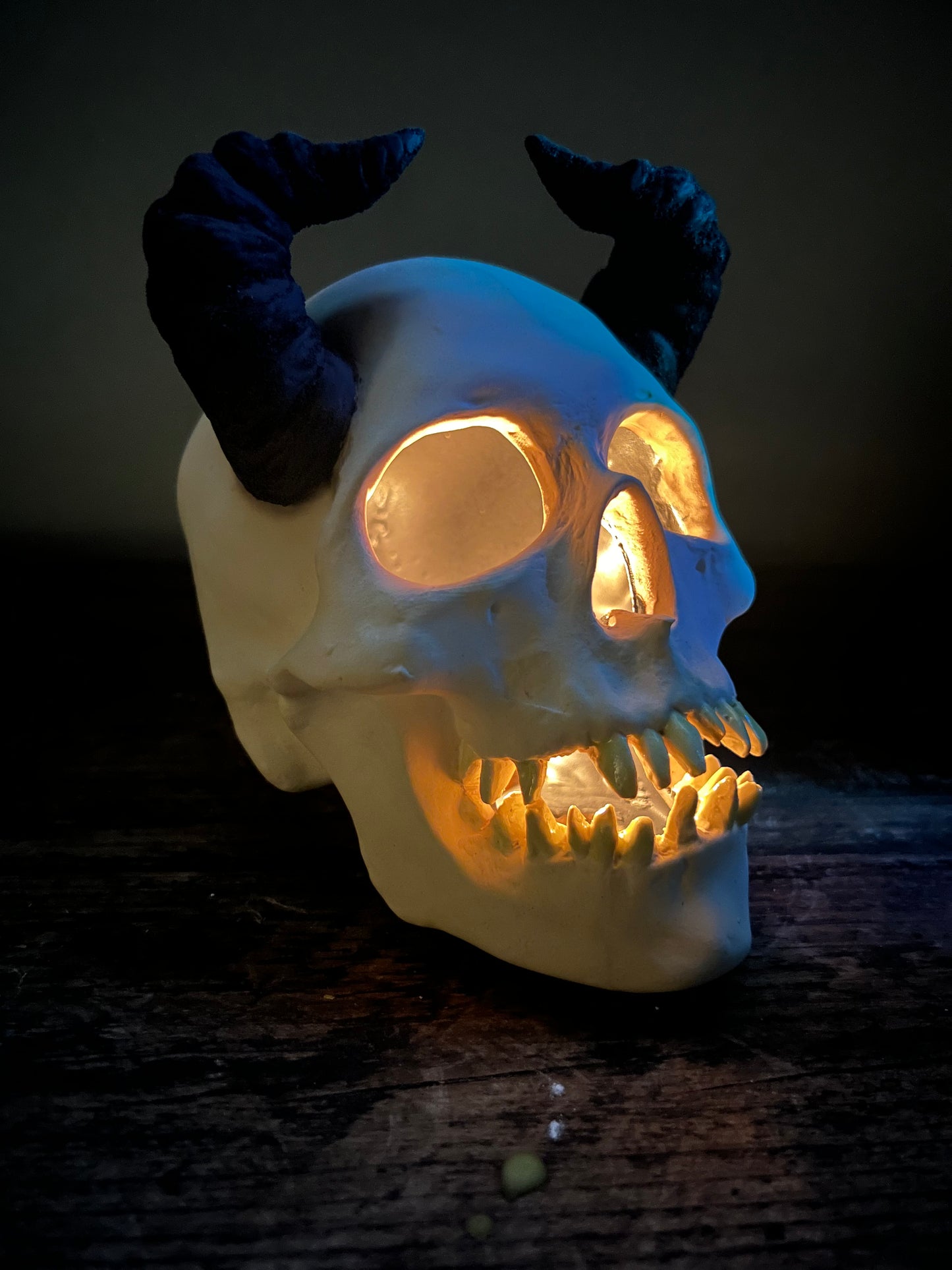 Ceramic Skull with horns