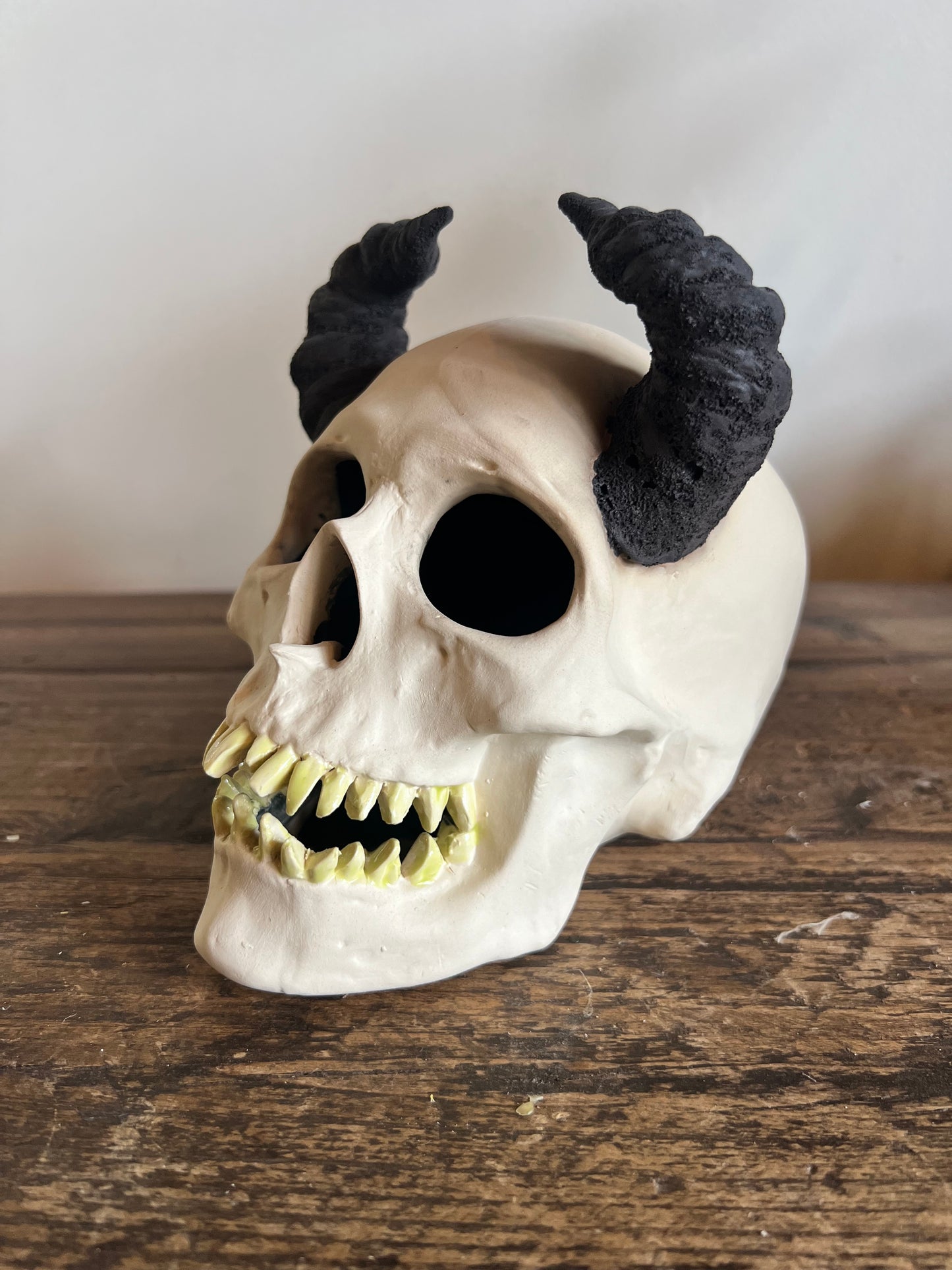 Ceramic Skull with horns