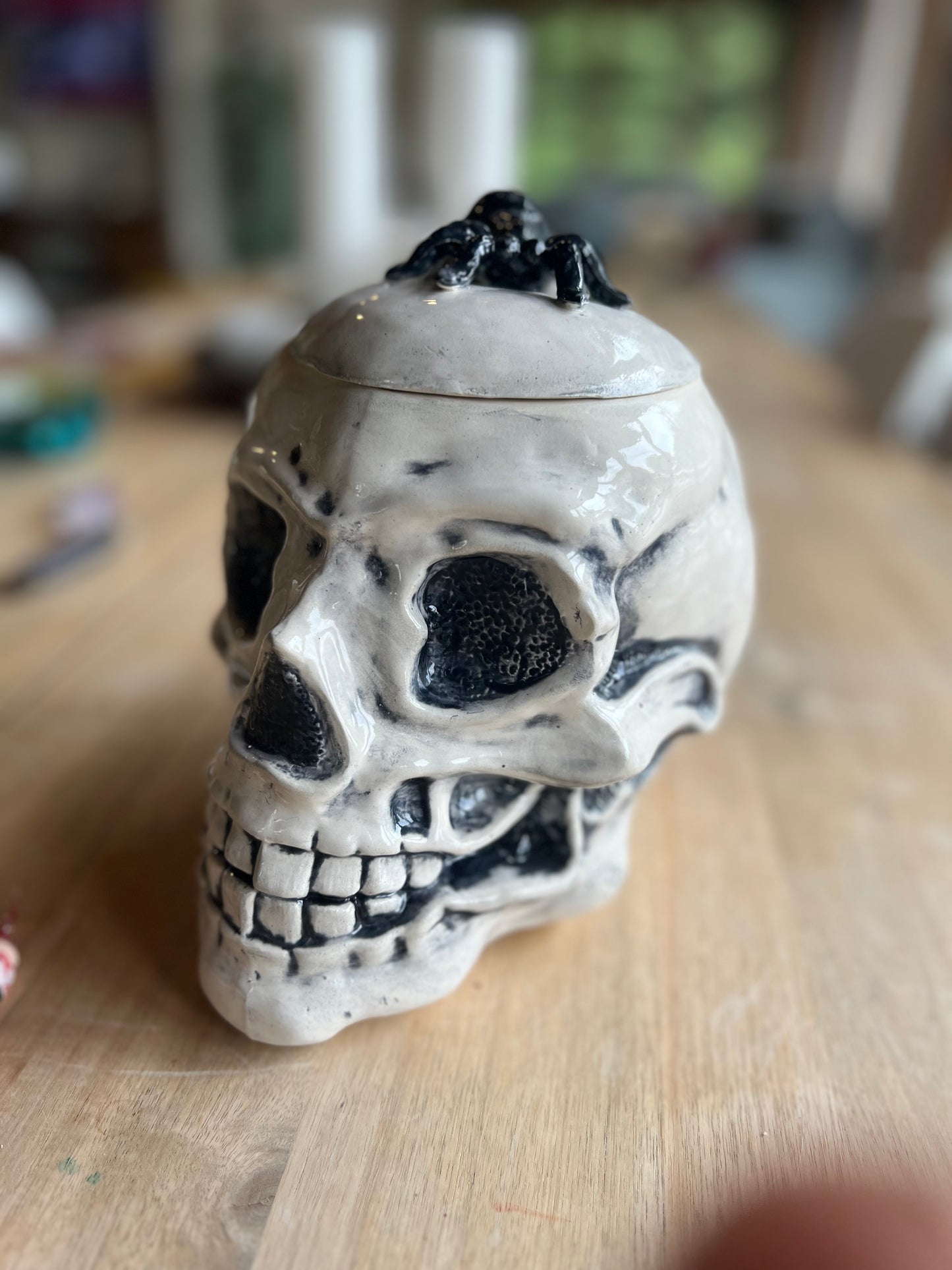 Skull Cookie Jar